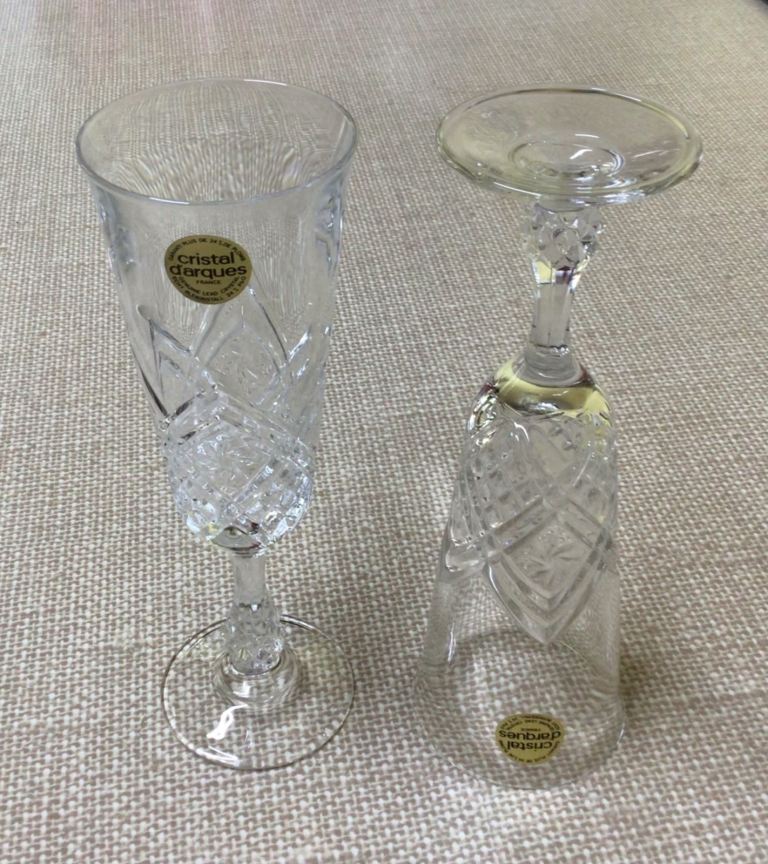 cristal d’arques, 6 X Neuville, Champagne Flute