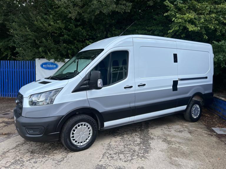 2022 Ford Transit 2.0 EcoBlue 130ps L3H2 Leader Diesel Van In White PANEL VAN Diesel Manual