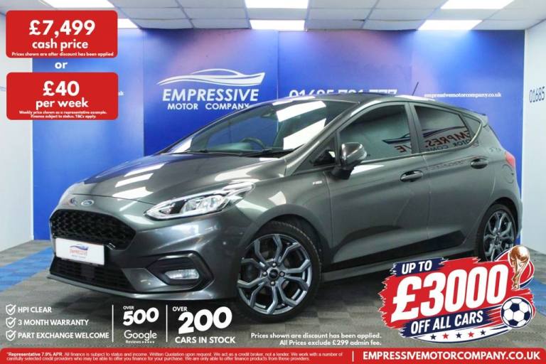 2019 19 FORD FIESTA 1.0T ECOBOOST GPF ST-LINE X HATCHBACK 5DR PETROL MANUAL EURO