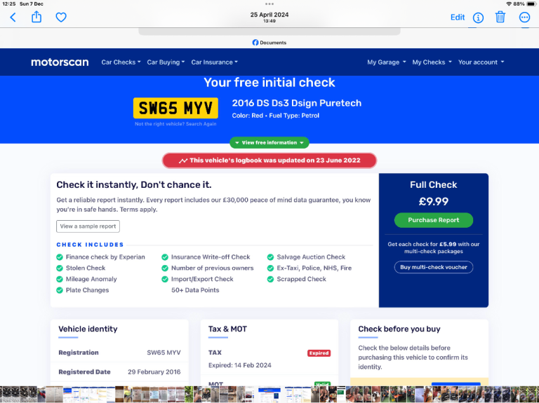 DS, DS 3, Hatchback, 2016, Manual, 1199 (cc), 3 doors