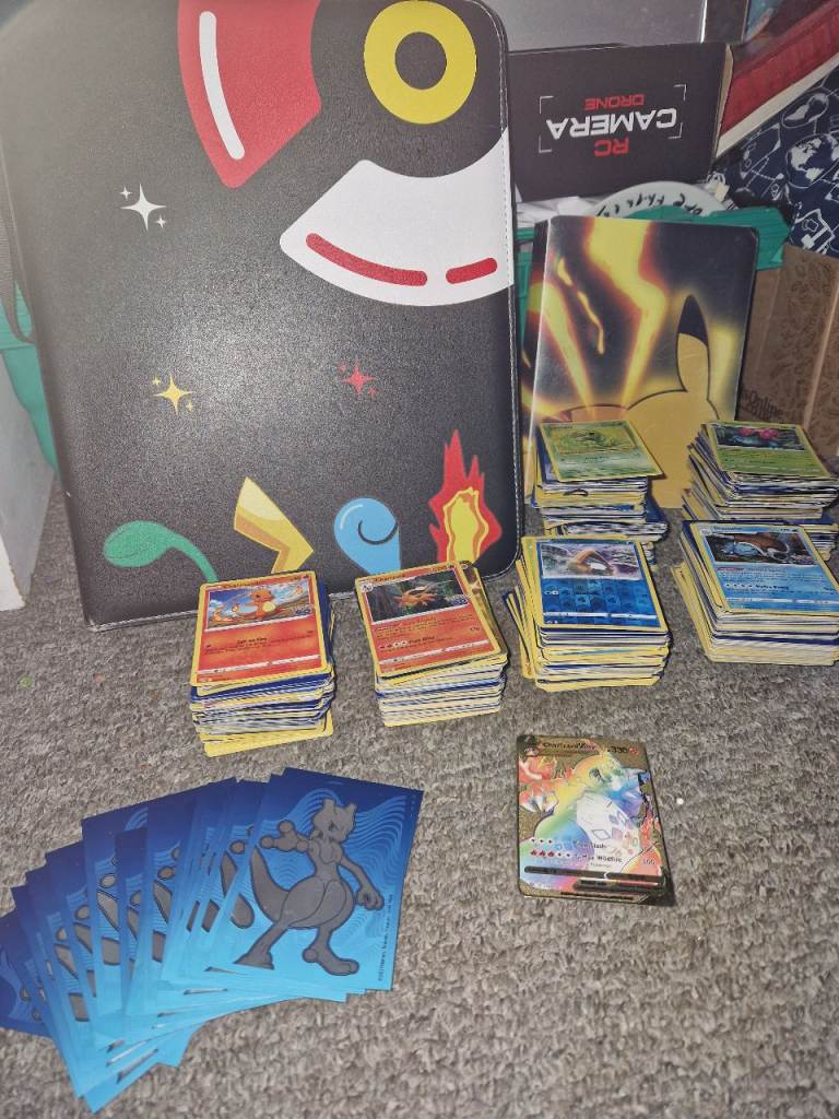 Pokemon cards and folders