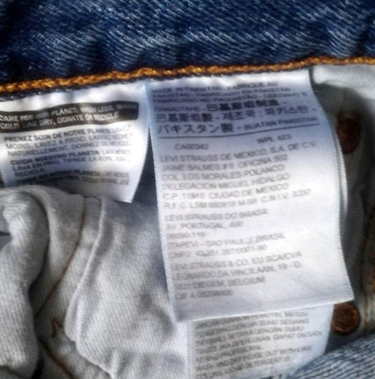 Men's Levi's Levi 501 Blue Jeans Straight Leg W30" L28"