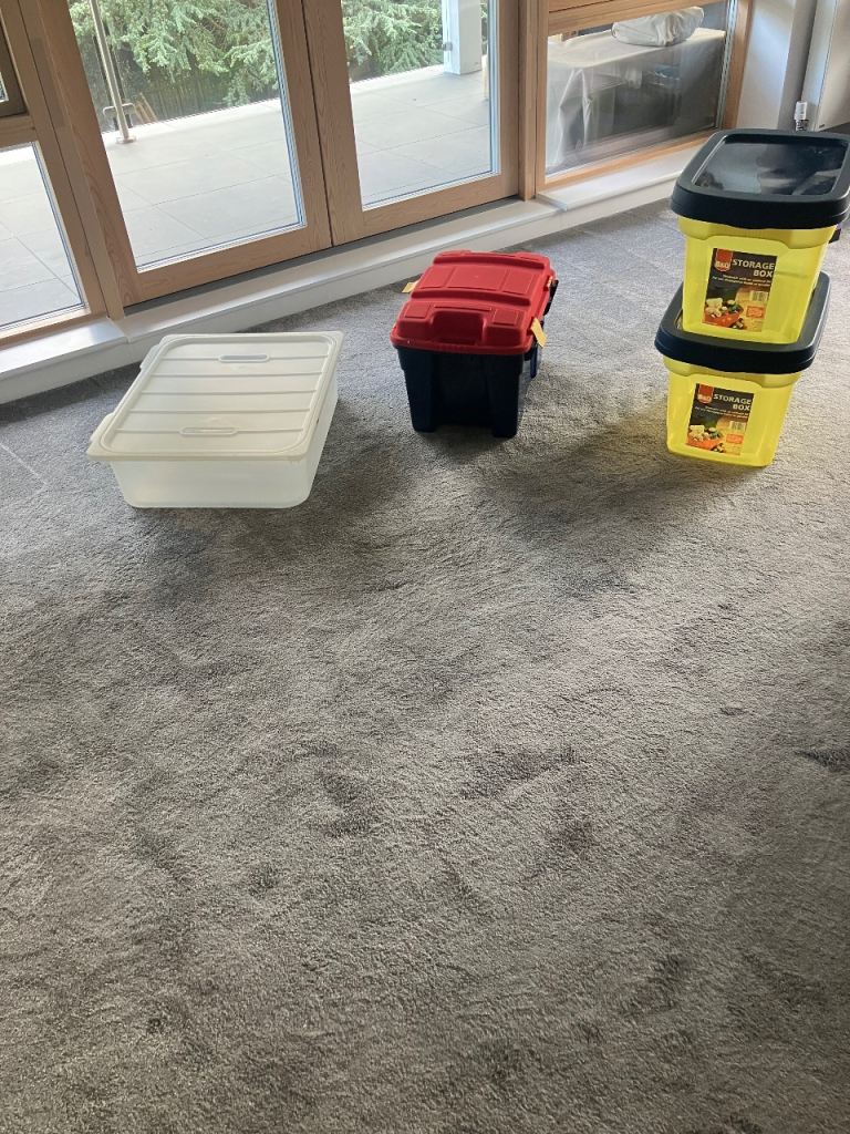 Plastic storage boxes