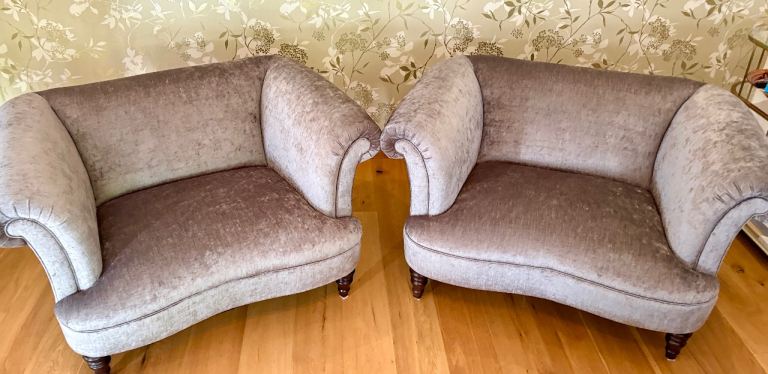 Pair of Matching Oversized Armchairs