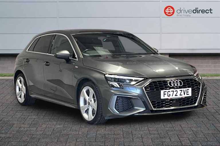 2022 Audi A3 1.0 TFSI 30 S line Sportback 5dr Petrol Manual Euro 6 (s/s) (110 ps) Hatchback Petro...