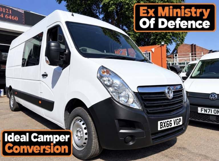 2026 Vauxhall Movano Combi Van X 6 SEATS EX MINISTRY IDEAL CAMPER CONVERSION Combi Van Diesel Manual