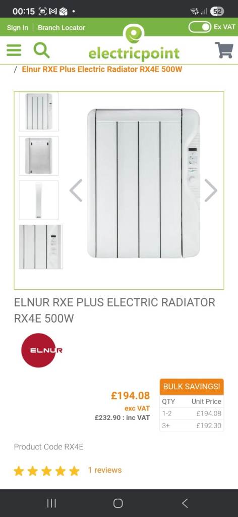 Electric radiator 