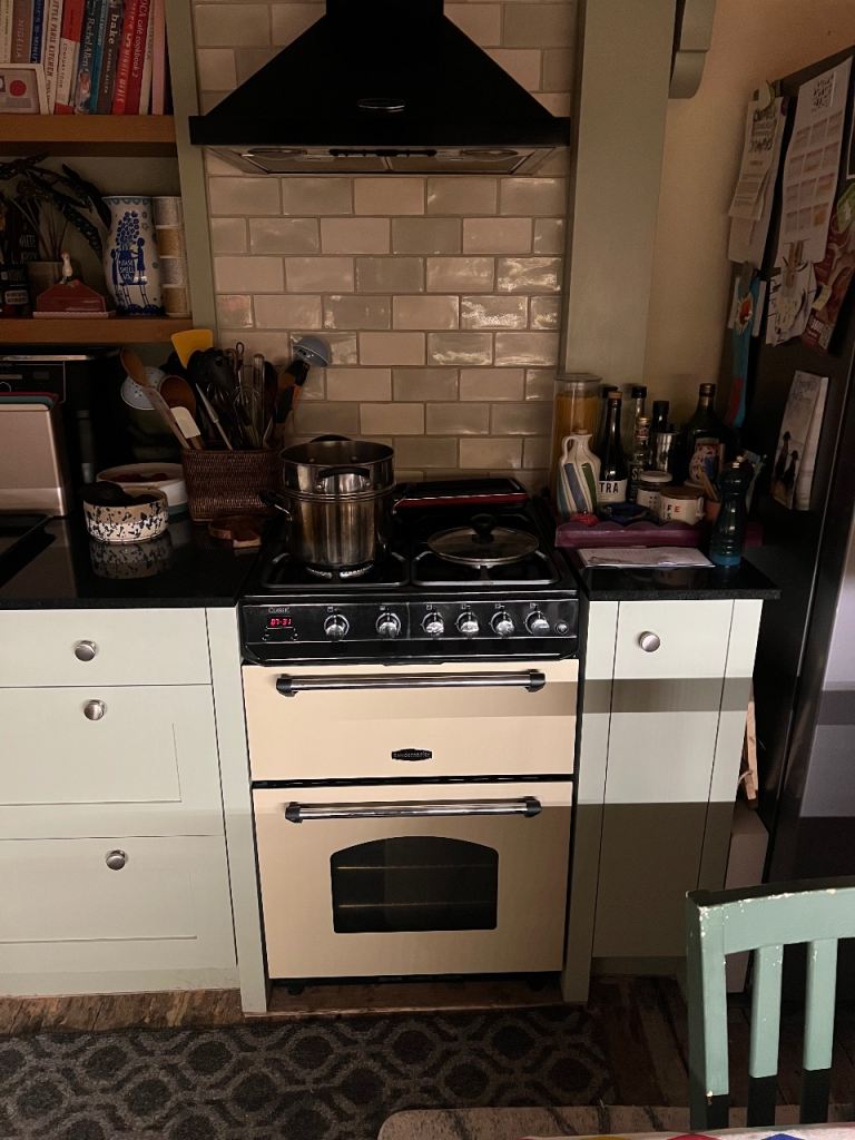 Rangemaster Gas double oven/hob and hood
