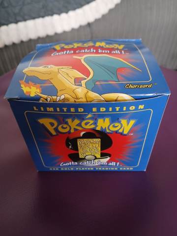 limited edition pokemon gold plated trading card Complete Set of 6 Burger King 23K Cards w/ Pokeballs & Boxes Limited Edition 23k gold-plated Pokemon
