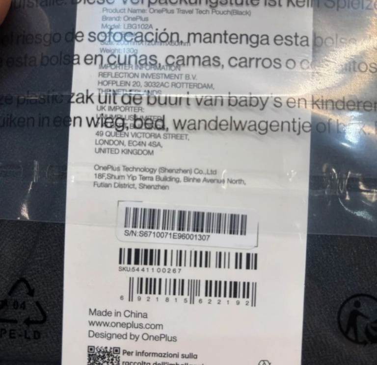 Oneplus Travel Tech Pouch From Oneplus Open 13 14 15 Open Fold One