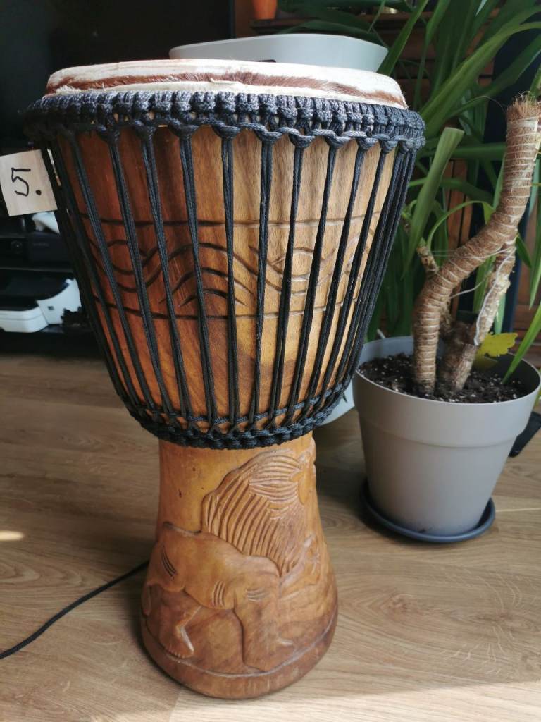 12.5" Djembe for sale + FREE djembe cover