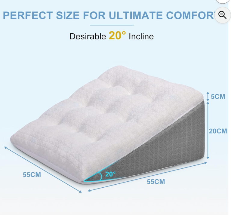 Bed Wedge Pillow Memory Foam Sleeping support pillow