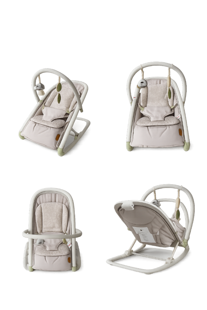 Baby Bouncer/Rocker with Toy Bar – As Good As New
