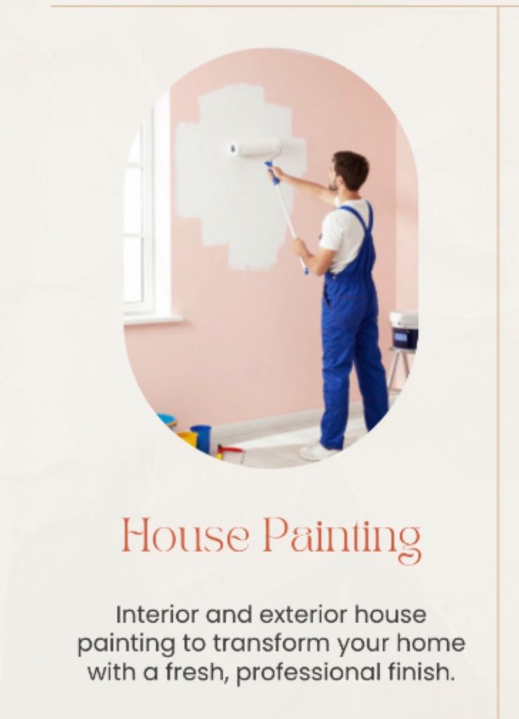 Professional Painter with end of job cleaning 