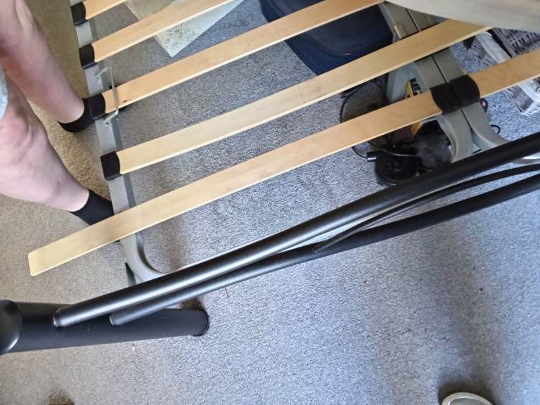 image for Double bed frame and mattress