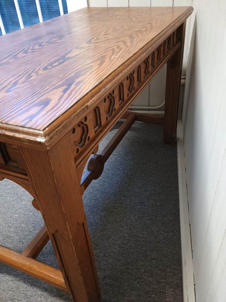Solid Pine Carved Table