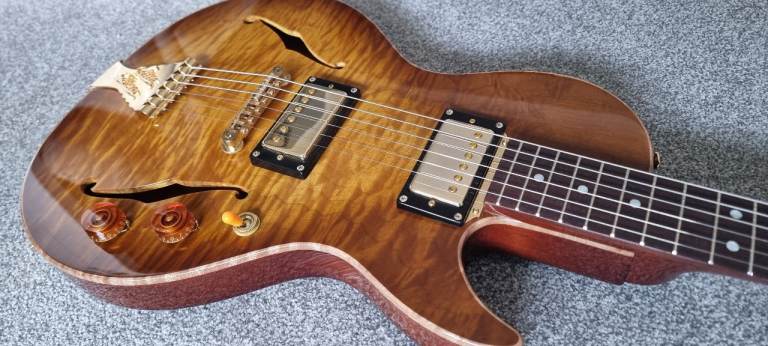 image for B&G Little Sister Crossroads Cutaway Semi Hollow Guitar