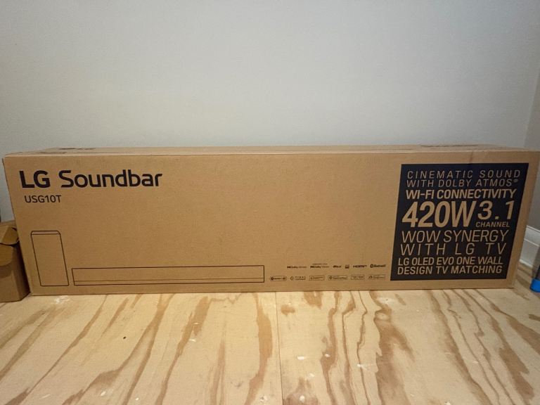 Brand new LG soundbar USG10TY with Dolby Atmos.
