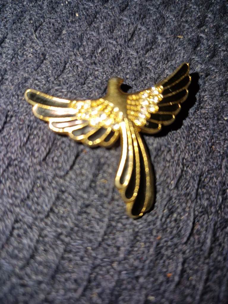 vintage bird brooch 