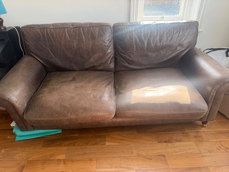 Laura Ashley 3 sofa leather 