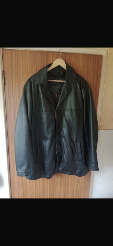 Mans Knowles & carter Italian lamb skin leather jacket 