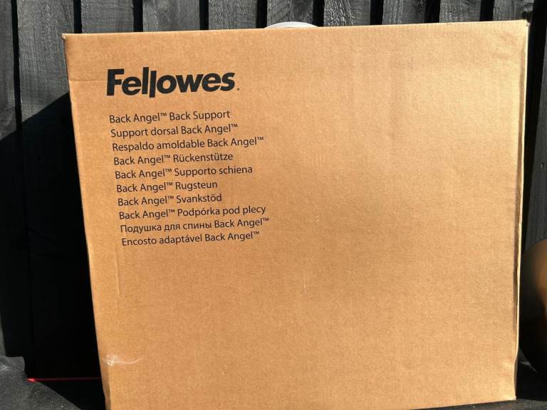 Brand New Sealed Fellowes Back Angel Back Support (Model 8026401