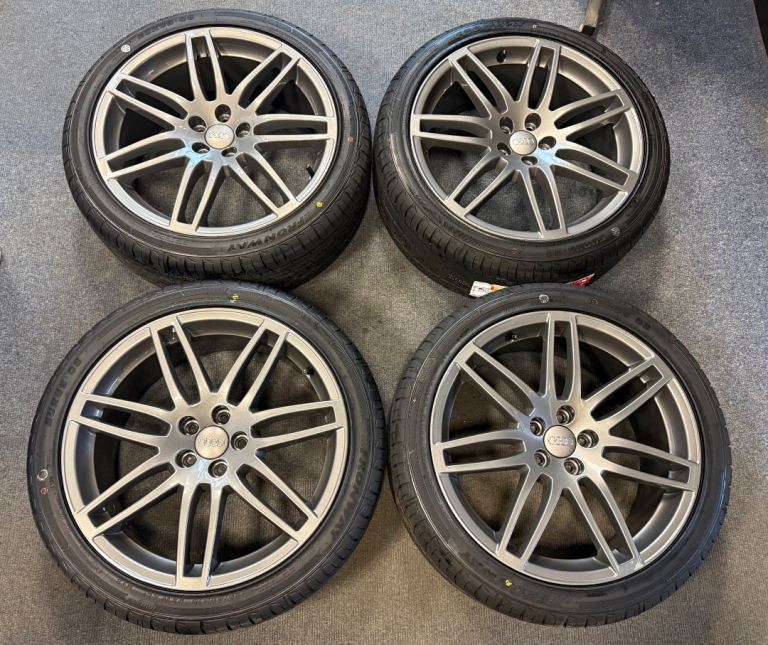 *REFURBISHED* GENUINE OEM AUDI A1 LE MANS 18” 5x100 ALLOY WHEELS + NEW 