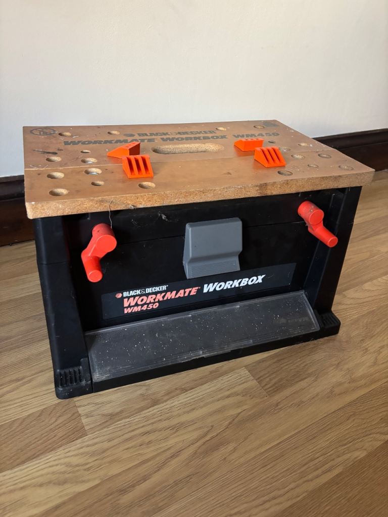 Vintage Black & Decker WORKMATE Shop Box w/ Tray Portable Project Center