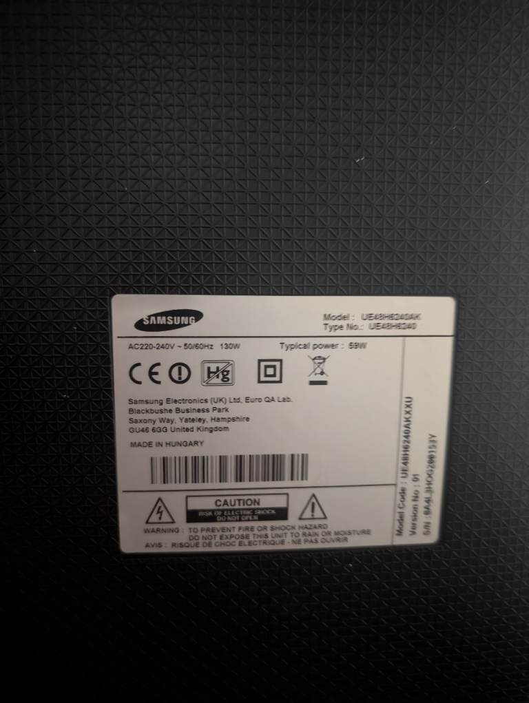 image for Samsung TV 48 inch