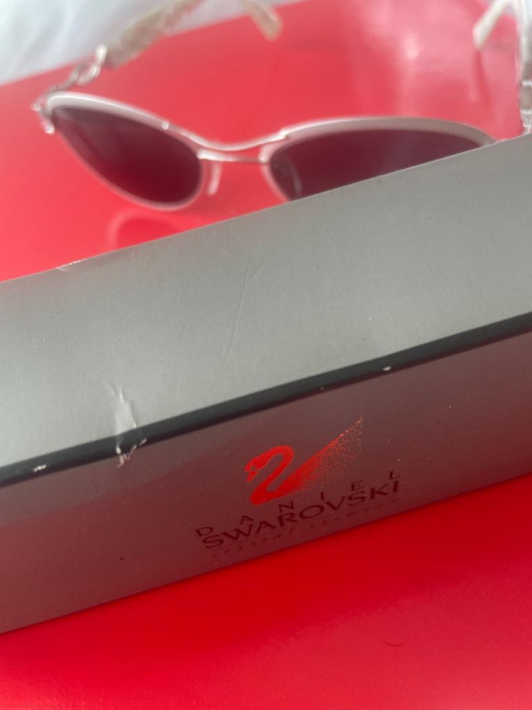 Swarovski Women's Sunglasses – Silver, Good Condition