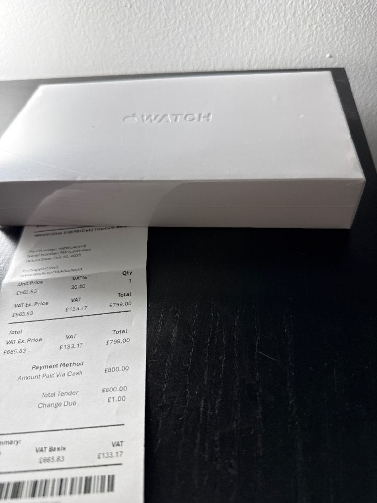 Apple Watch Ultra 3 (Gps+Cell ) Natural Ti Light blue 49mm BRAND NEW SEALED