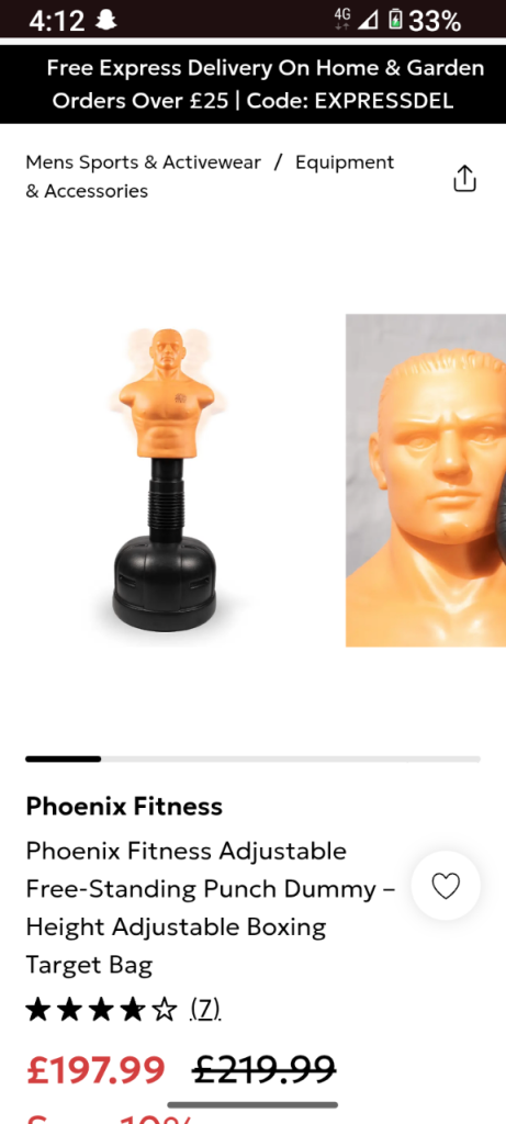 Adjustable punch dummy