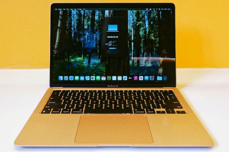 Apple MacBook Air 13in (512GB SSD, M1, 8GB) Laptop - Gold - MGNE3B/A