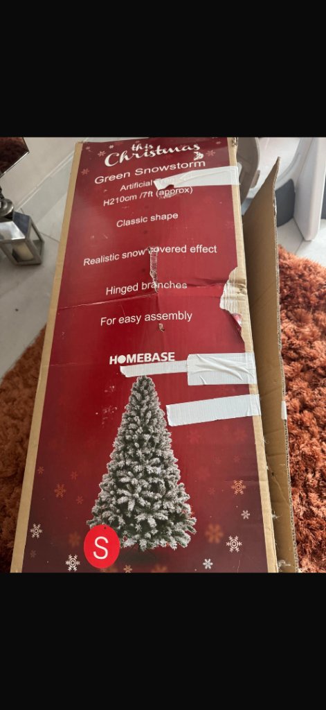 Snow 7ft Christmas tree 