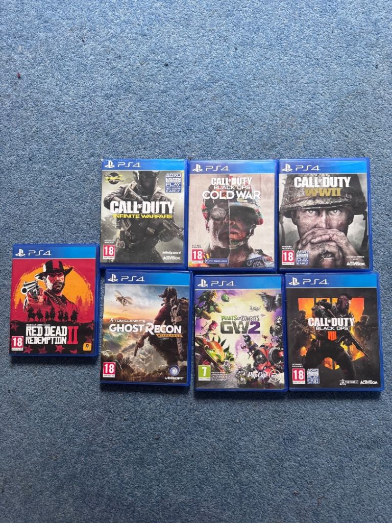 PS4 Games Bundle - Call of Duty, Red Dead Redemption 2 & More