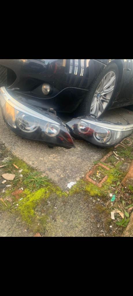 Bmw e60/e61 xenon headlights pair