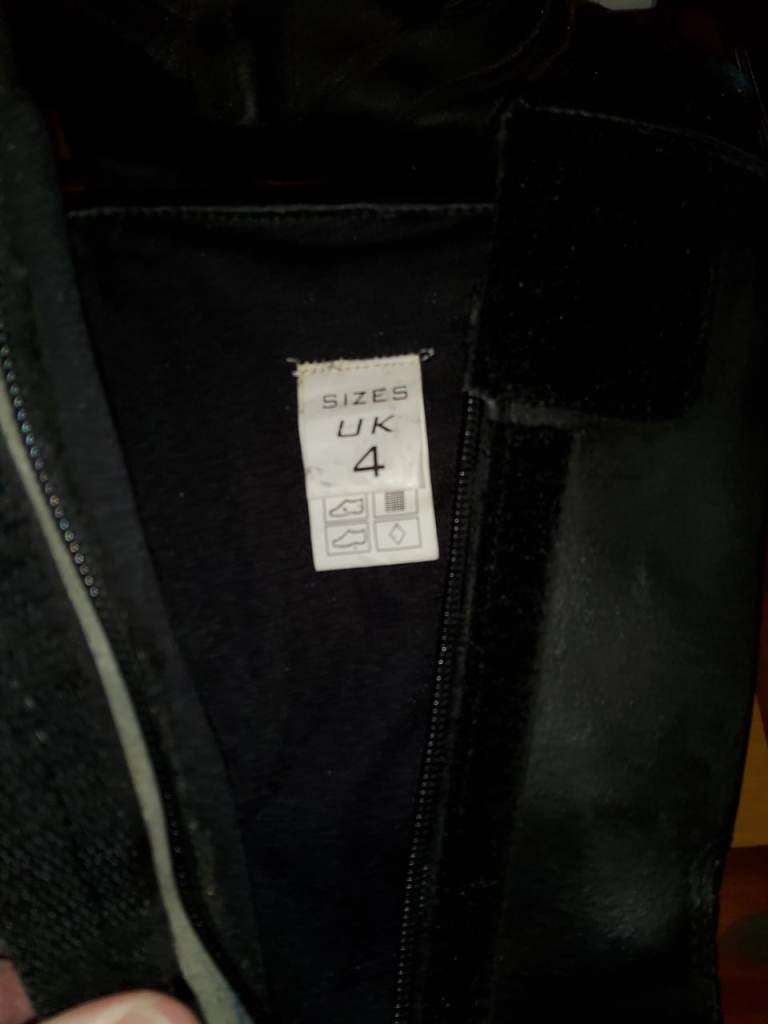 Pair Ladies Motorcycle Boots UK Size 4 Euro 38