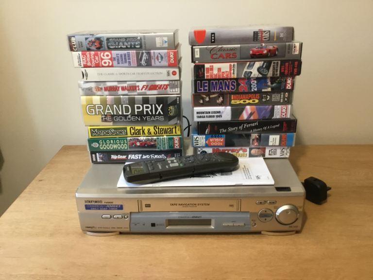 VHS player and Tapes