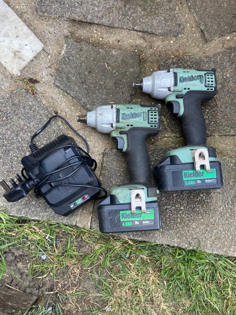 Kielder 18v cordless impact drill set 1/2”, 2 batteries 4ah & 5ah + charger