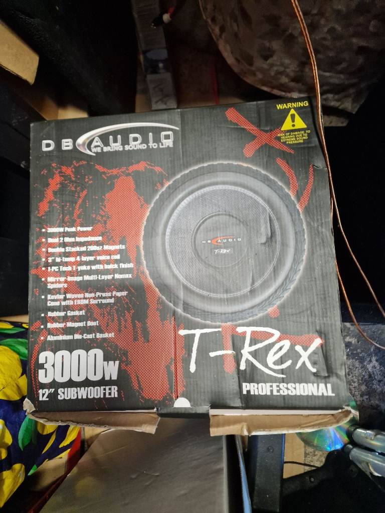 NEW 12 INCH DB AUDIO T REX SUBWOOFER 3000 WATTS