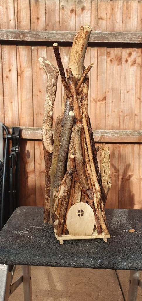 Handmade Wooden Fairy House / Garden Decoration