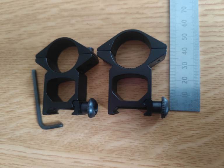Rifle Scope Mounts (20mm fixing), 1 pair with Allen Key 