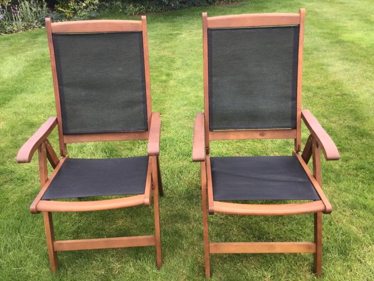 John Lewis Naples Reclining Garden Dining Chairs.( 2 )