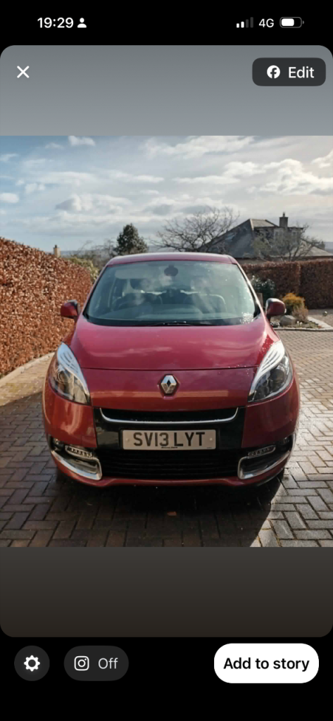 Renault scenic low mileage one owner from new