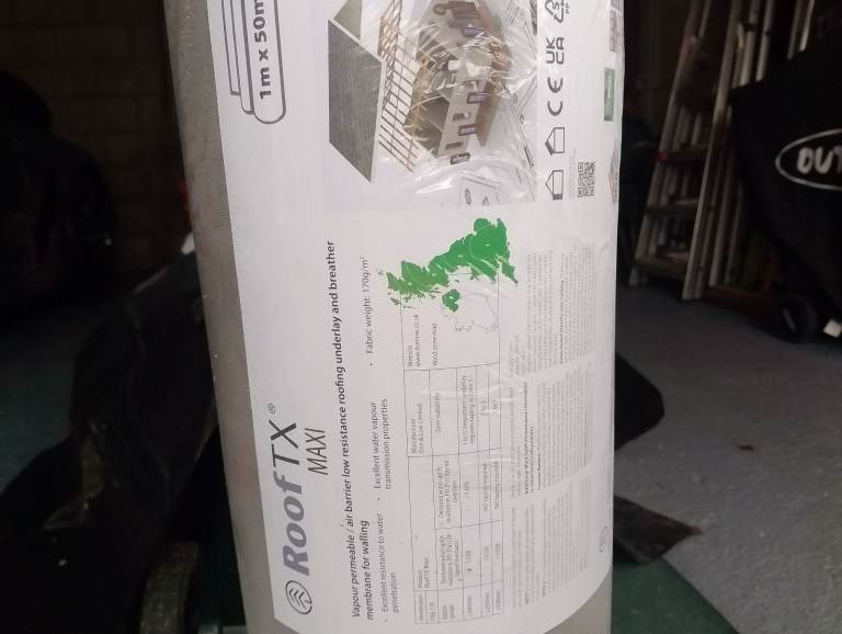 Roofing/Garden Weed Membrane 50m2 NEW UNOPENED.  