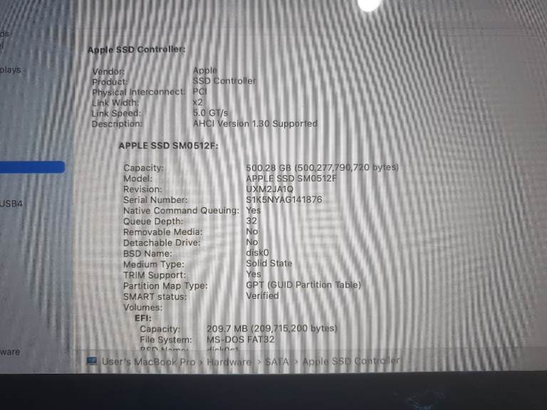 Macbook A1502 i7/500 gb ssd/16 gb Ram MacOs Bigsur