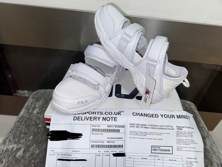 Fila Sportswear Ray Sandal Children Boy Girl Slipper Kids Beach Slide Size 2