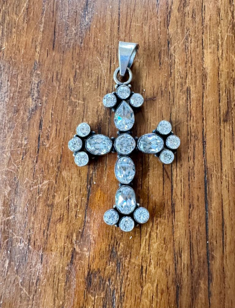 Large real silver pendant.