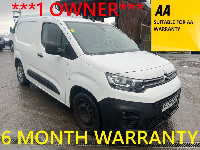 2020 Citroen Berlingo 1.5 BlueHDi 1000Kg Enterprise 100ps PANEL VAN Diesel Manual