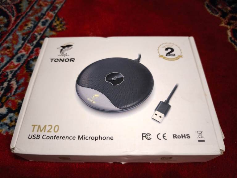 TONOR USB TM20 Conference Microphone, Omnidirectional PC Computer Condenser Mic 